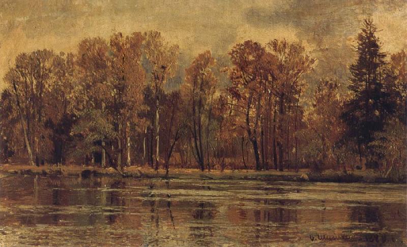 Ivan Shishkin Golden Autumn France oil painting art